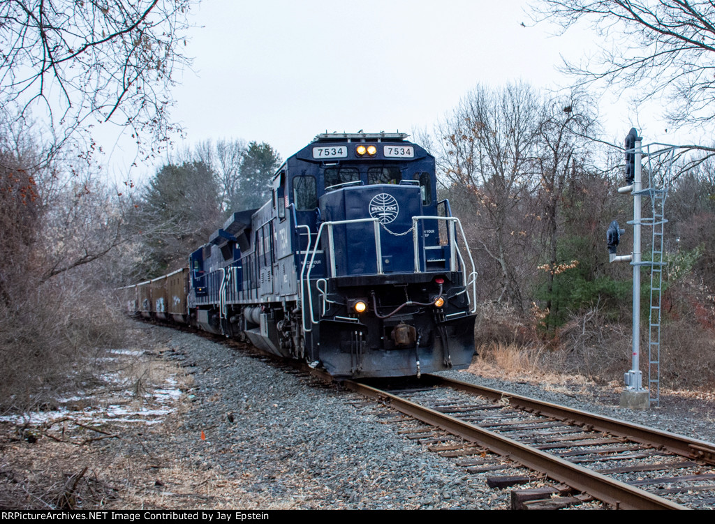 BOPOW passes the inactive signal at River Road